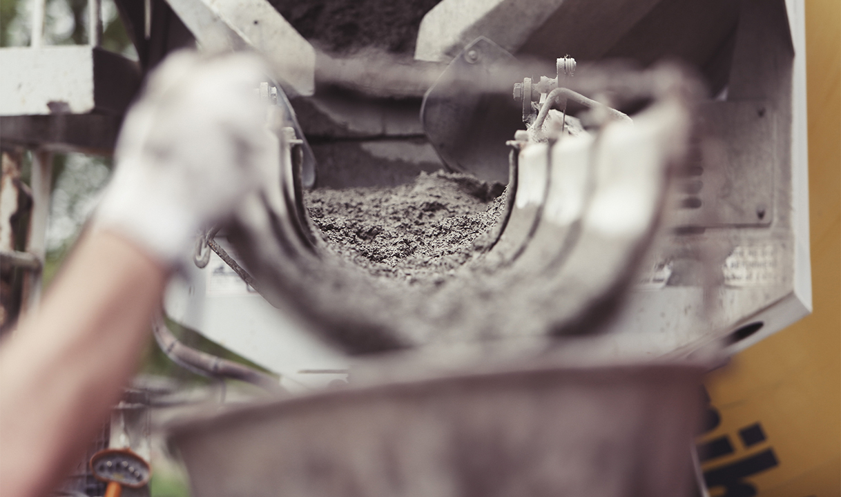 Dricrete admixture being added to a ready-mix pour